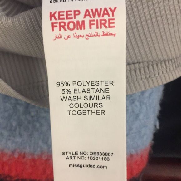 MISSGUIDED Gray Rib Graphic Crew Neck Mini Dress - Picture 8 of 8